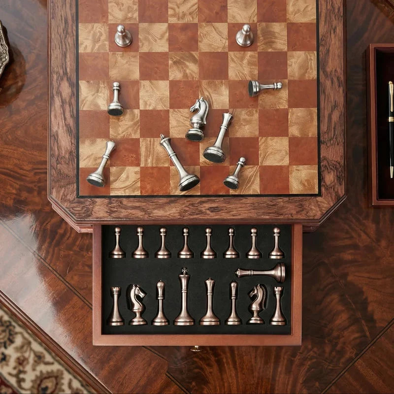 Mahogany board with integrated drawer