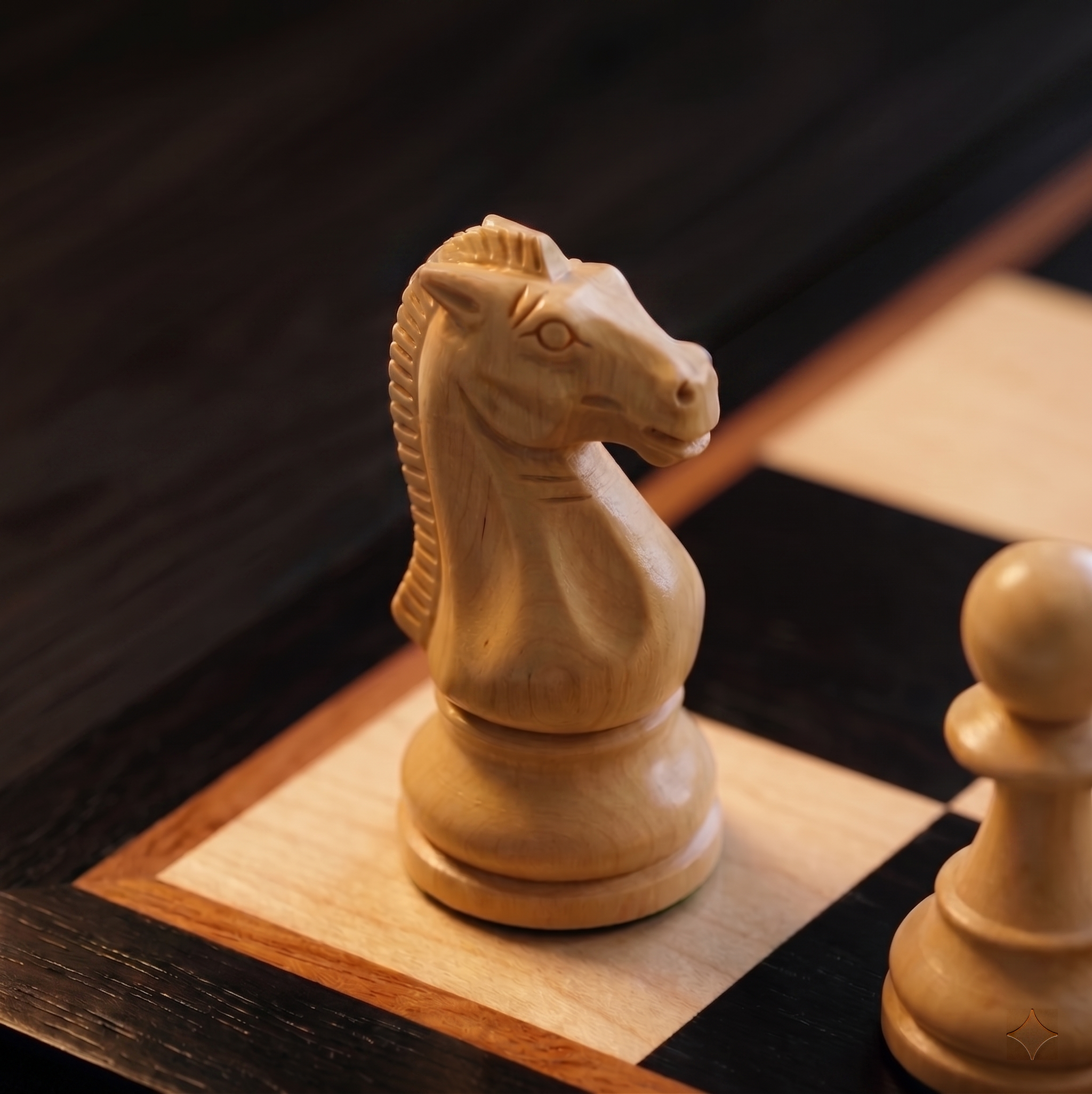 Integrated drawers with chess pieces