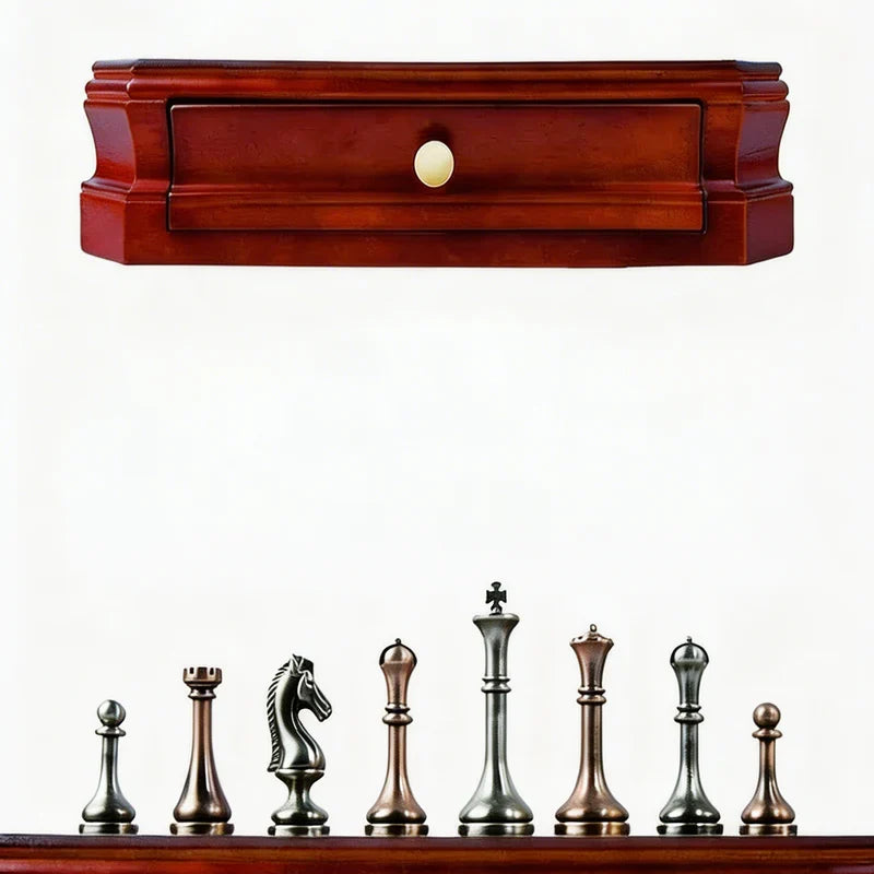 The Sovereign with drawer open and spare queens